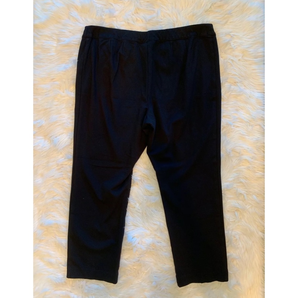 LANE BRYANT Black Jersey Elastic Waist Dress Pants - Picture 2 of 3
